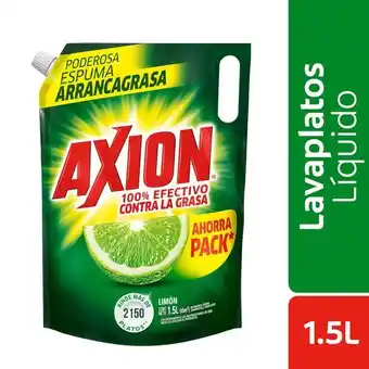 Superdroguería Olímpica Lavaloza líquido axion limón doypack 1.5 lt oferta