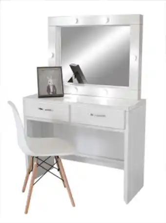 Electrobello Tocador muebles juventud espejo luz led samara toc-samara oferta