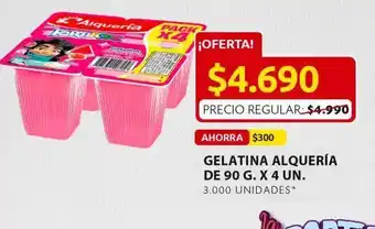 Ara Gelatina alqueria x 4 un oferta