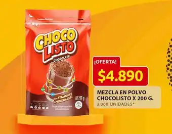 Ara Mezcla en polvo chocolisto x 200 g oferta