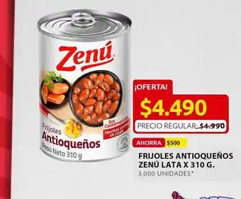 Ara Frijoles antioqueños zenu lata oferta