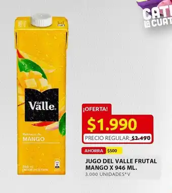 Ara Jugo del valle frutal mango x 946 ml oferta