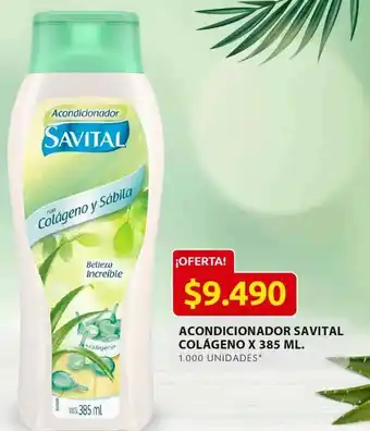 Ara Acondicionador savital colageno x 385 ml oferta