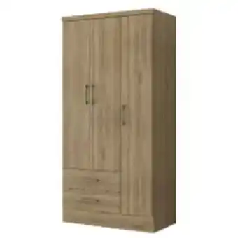 Easy Closet 3 puertas 2 cajones 91x46x182 nuez oferta