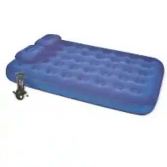 Easy Colchón inflable doble best way más 2 almohadas e inflador oferta