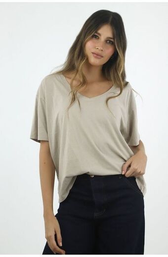 Tennis Camiseta color crudo para mujer oferta
