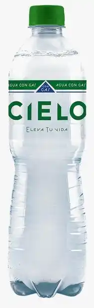 Merqueo Agua con gas cielo oferta