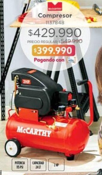 Easy McCarthy Compresor oferta