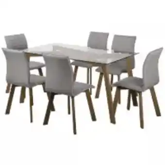 Easy Comedor 6 sillas domi 150x80x76 vidrio oferta