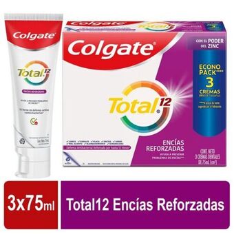 Makro Crema dental total 12 encias reforzadas colgate 75mlx3u oferta