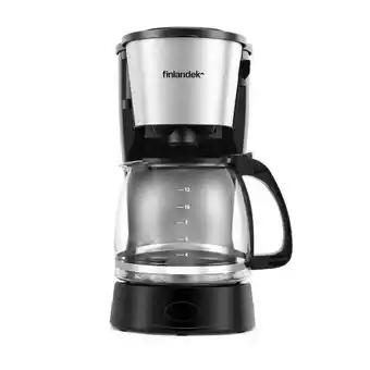 Carulla Cafetera 12 tazas negra inox finlandek ficm349 oferta