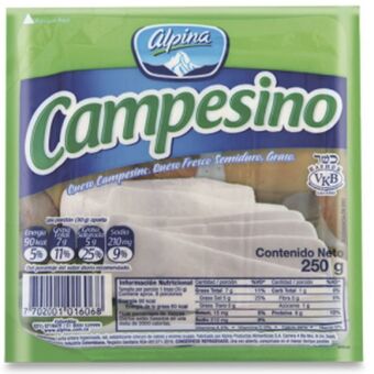 Makro Queso campesino alpina bloque 250g oferta