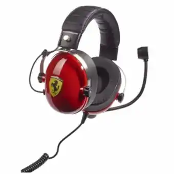 Alkosto Audífonos de diadema thrustmaster alámbricos on ear gaming t racing scuderia ferrari rojo oferta