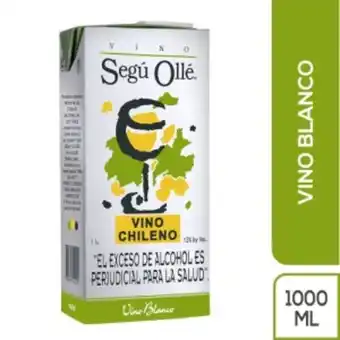 Makro Vino segu olle chileno blanco 1000ml oferta