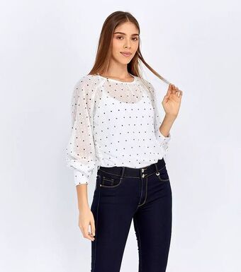 Derek Blusa manga larga derek oferta