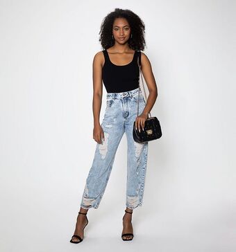Studio F Blusa sisa tejida escote en v oferta