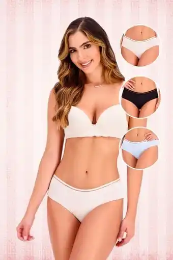 Surtitodo Pack x 3 interior para mujer color surtido ref: 070183 - piña del mar oferta