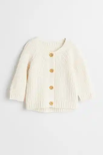 H&M Saco cárdigan en punto acanalado oferta