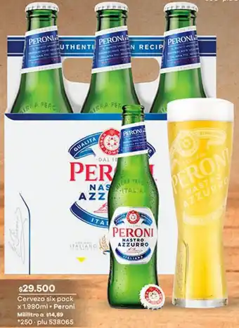 Éxito Peroni Cerveza 6 x 1.980ml oferta