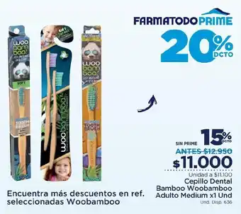FarmaTodo Cepillo Woobamboo Medium oferta
