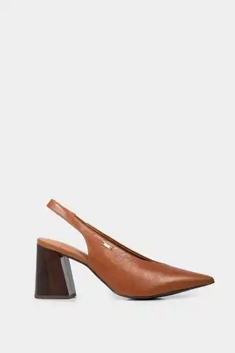 Vélez Tacones destalonados belly ancestral de cuero moda miel oferta