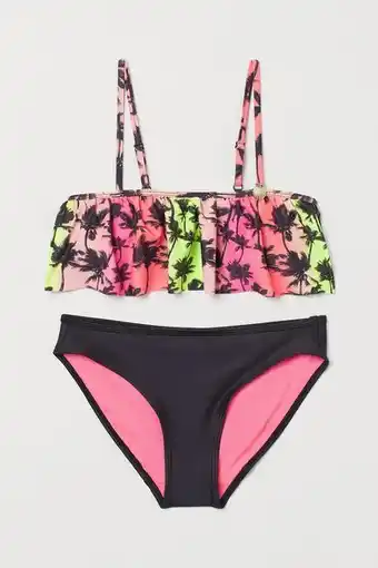 H&M Bikini estampado con volantes oferta