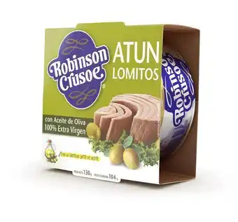 Carulla Atun lomitos acei.oliva ext.v. robinson crusoe marca exclusiv 130 gr oferta