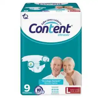 La Rebaja Pañal adulto content ultrasec talla l oferta