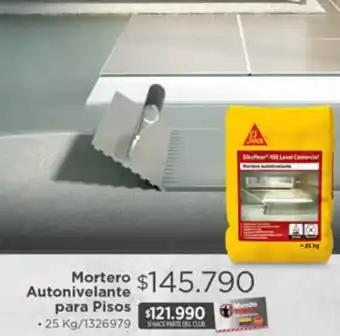 Easy Sika Mortero Autonivelante para Pisos 25kg oferta