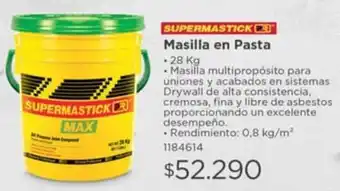 Easy Supermastick Max Masilla en Pasta 28kg oferta