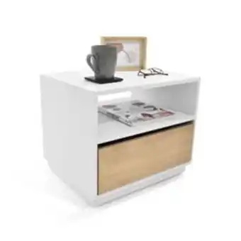 Tugó Mesa de noche lismore blanco oferta