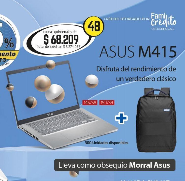 Hogar y Moda Computador portátil asus oferta