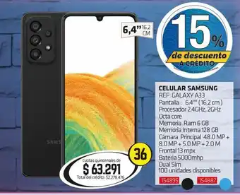 Hogar y Moda Celular samsung galaxy a33 oferta