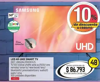Hogar y Moda Smart tv led 50'' samsung oferta