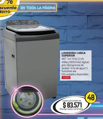 Hogar y Moda Lavadora carga superior oferta