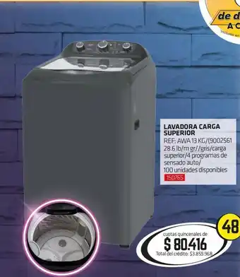 Hogar y Moda Lavadora carga superior 13kg oferta