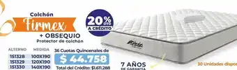 Hogar y Moda Colchón firmex + obsequio oferta