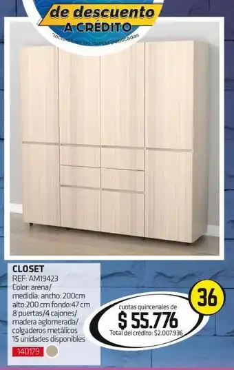 Hogar y Moda Clóset oferta