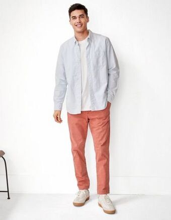 American Eagle Pantalón ae flex slim lived-in khaki oferta