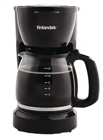 Éxito Cafetera 10 tazas negra finlandek ficm249 oferta