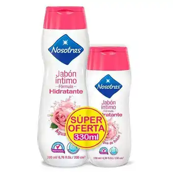 Éxito Of jabon intimo agua de rosas nosotras 330 ml oferta