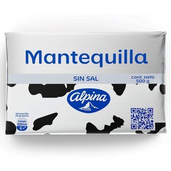 Merqueo Mantequilla en barra sin sal alpina oferta