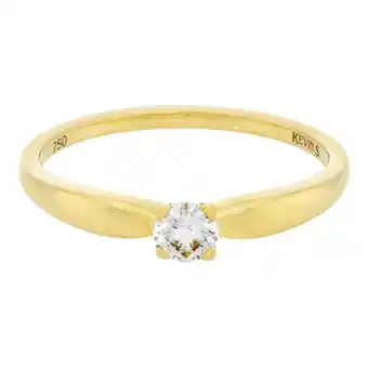 Kevin's Joyeros Anillo en oro amarillo de 18 kilates, con diamante central de 0.19 ct oferta