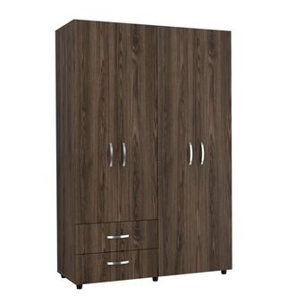 Éxito Closet arkola chocolate y blanco con dos cajones oferta
