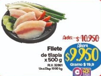 Super Inter Filete de Tilapia 500g oferta