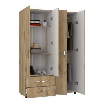 Éxito Closet arkola macadamia y blanco duqueza con dos cajones organizador oferta