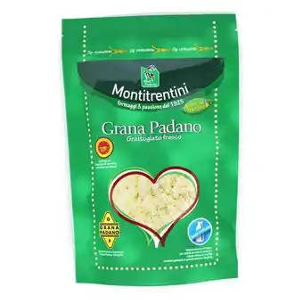 Éxito Queso grana padano dop rallado montitrentini marca exclusiva 125 gr oferta