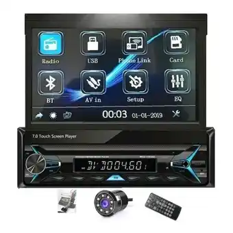 Mercado Libre Radio para carro 1 din 7 pulgadas mirror bluetooth mp5 usb oferta