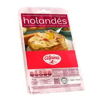Merqueo Queso holandes tajado alpina x 15 282 gr oferta
