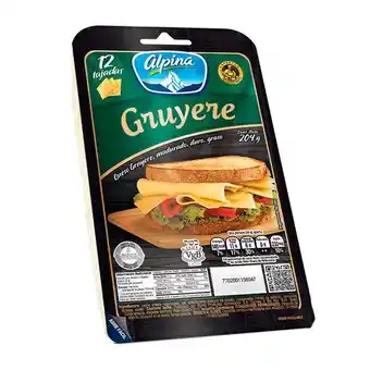 Merqueo Queso gruyere tajado alpina 204 gr oferta